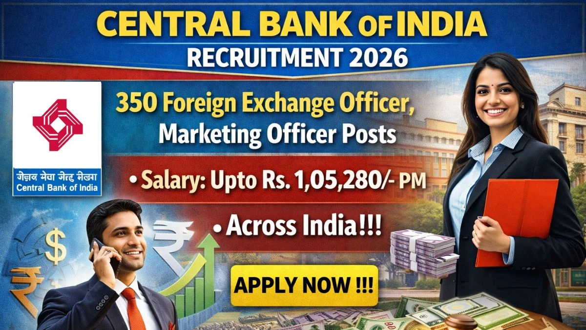 Central Bank of India Recruitment 2026 - Apply Now for 350+ Posts