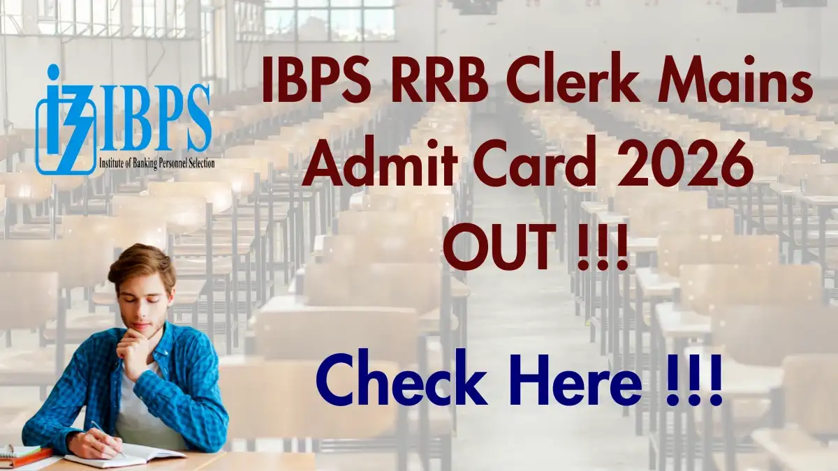 IBPS RRB Clerk Mains Admit Card 2026 Out - Apply Now