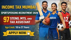 Income Tax Dept Mumbai Sports Quota Recruitment 2026 – Apply Online for 97 Steno, MTS and Tax Assistant Posts