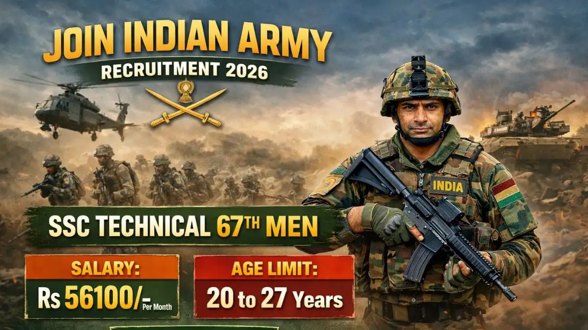 Indian Army SSC Tech Men Recruitment 2026 - Apply Now for 350+ Posts