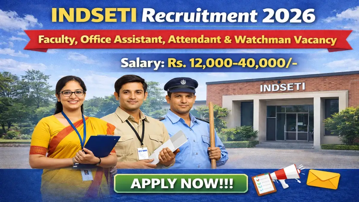 Indian Bank Recruitment 2026 – Apply Offline for Faculty, Office Assistant, Attendant & Watchman Vacancy - Apply Now