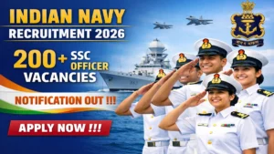 Indian Navy SSC Officer Recruitment 2026 – Apply Online for 260 Posts