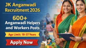 JK Anganwadi Recruitment 2026 – Apply Offline for 600+ Anganwadi Helpers and Workers Posts