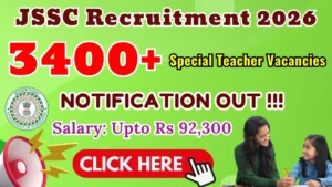 JSSC Special Teacher Recruitment 2026 – Apply Online for 3451 Posts